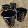 CONJUNTO DE 4 COPOS CÔNICOS<br /> Linea<br>Preto
