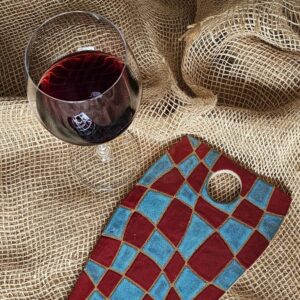 TRAVESSA TRAMAS & RITMOS<br />Dança Xadrez<br />Azul e vinho