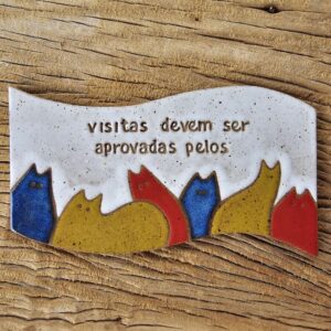 PLACA DECORATIVA BANDEIRINHA<br /> Gangue<br /> Multicolorido